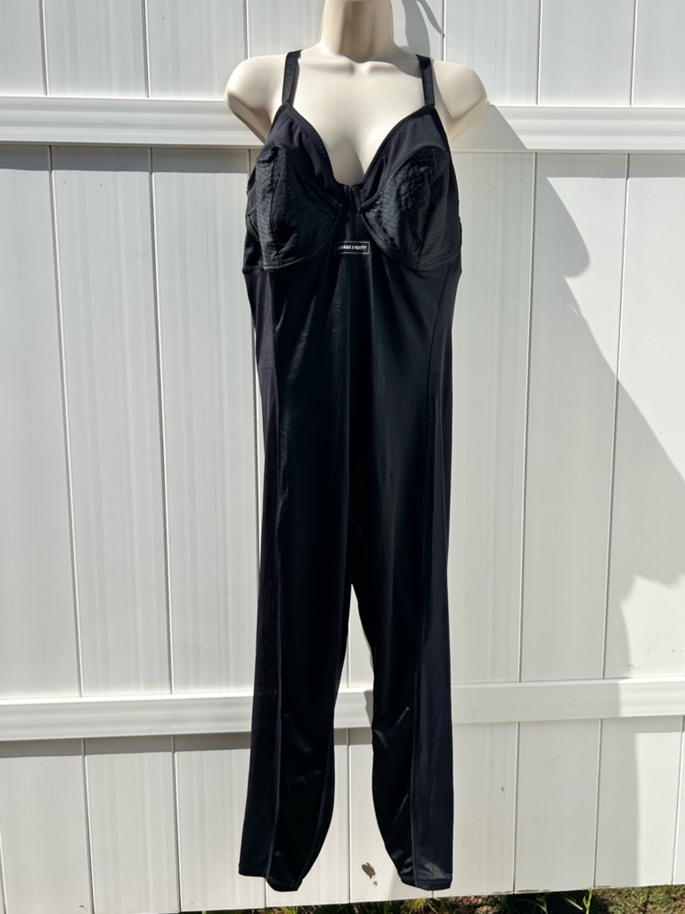 Savage X Fenty Black Full-Length Y-Back Body Shaping Bodysuit Jumpsuit | Size 4X